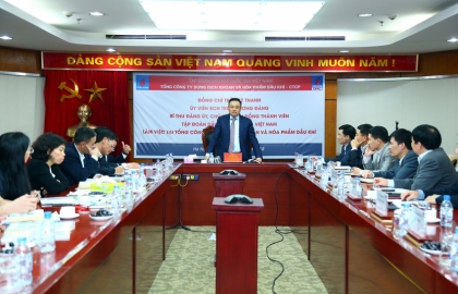 Chủ tịch HĐTV PVN Trần Sỹ Thanh làm việc với DMC