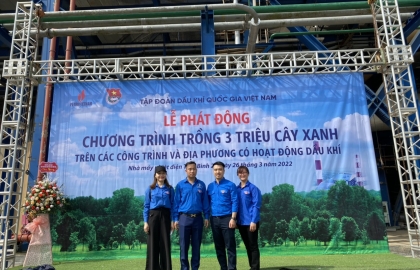 Đoàn Thanh niên PVChem tham gia Lễ phát động Chương trình trồng 3 triệu cây xanh