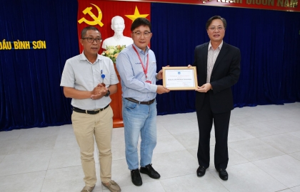 Công ty cổ phần Lọc hóa dầu Bình Sơn gặp gỡ và khen thưởng các nhà thầu tham gia bảo dưỡng tổng thể (BDTT) lần 4 Nhà máy Lọc dầu Dung Quất