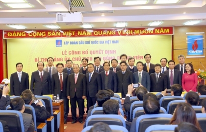 Lễ công bố quyết định Bí thư Đảng uỷ, Chủ tịch Hội đồng thành viên Tập đoàn Dầu khí Quốc gia Việt Nam