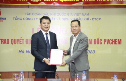 PVChem tổ chức lễ công bố và trao quyết định bổ nhiệm Phó Tổng Giám đốc